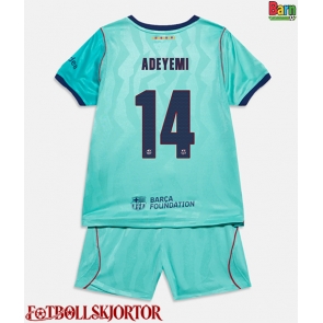 Barcelona Karim Adeyemi #14 Tredje Kläder Barn 2026-27 Kortärmad (+ Korta byxor)